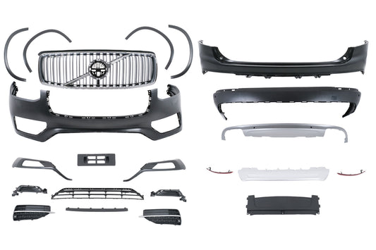 Bodykit für Volvo XC90 SPA 2015–2025 R-Design Stoßstange Kühlergril, Radlaufverbreiterungen Carpartstuning Austria