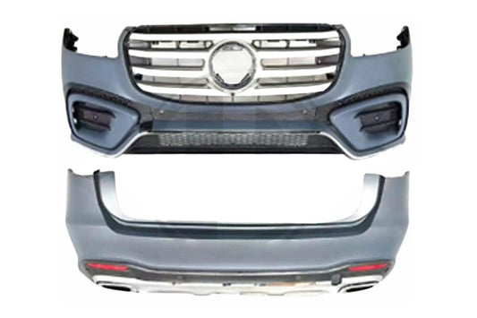 Bodykit für Mercedes GLS SUV X167 2019-2024 Stoßstange Kühlergrill Endrohre Carpartstuning Austria