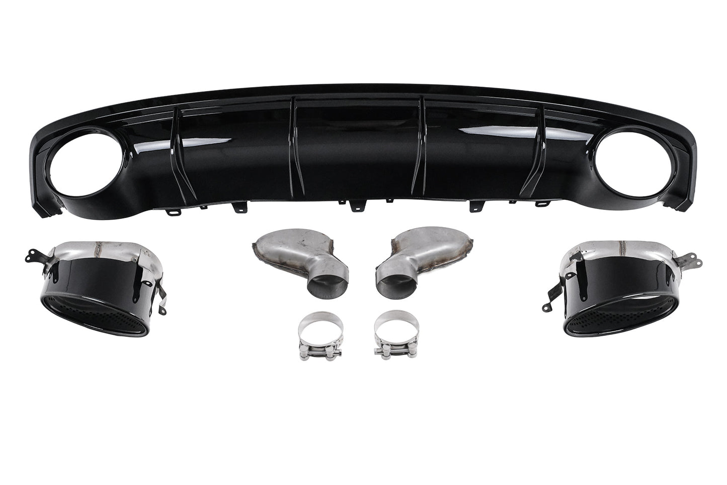 S-Line Stoßstange Diffusor Endrohre für Audi A7 4G Facelift 2015–2017 Schwarz Carpartstuning Austria