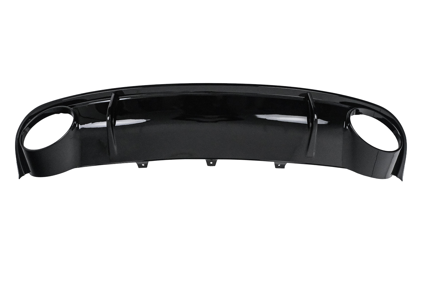 Stoßstange Diffusor Endrohre für  Audi A4 B8 Limousine Avant 2007–2011 RS4-Look Schwarz Carpartstuning Austria