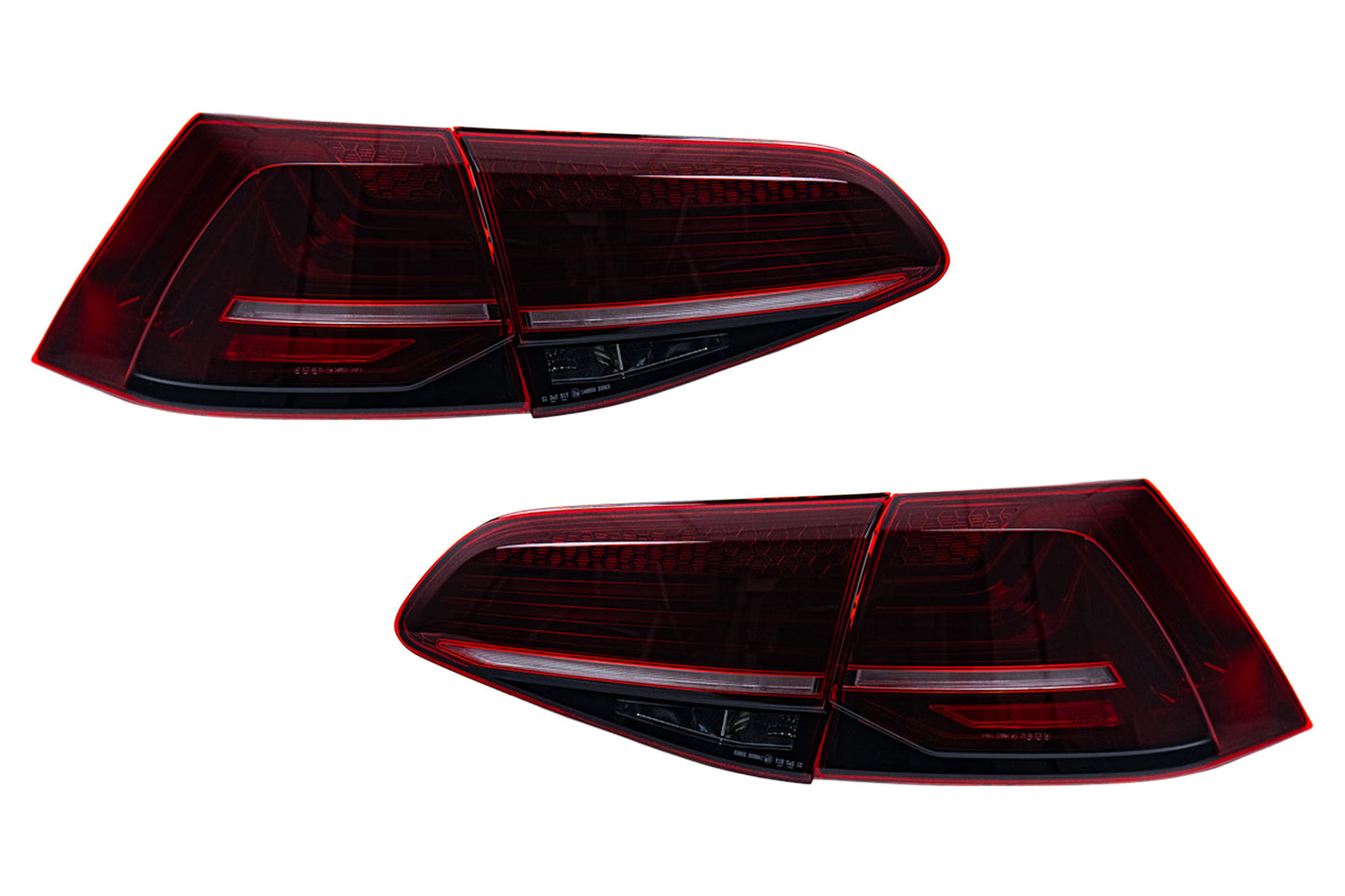LED Rückleuchten für VW Golf 7 und 7.5 Schrägheck 2012–2019 Laser-Look für Halogen Carpartstuning Austria