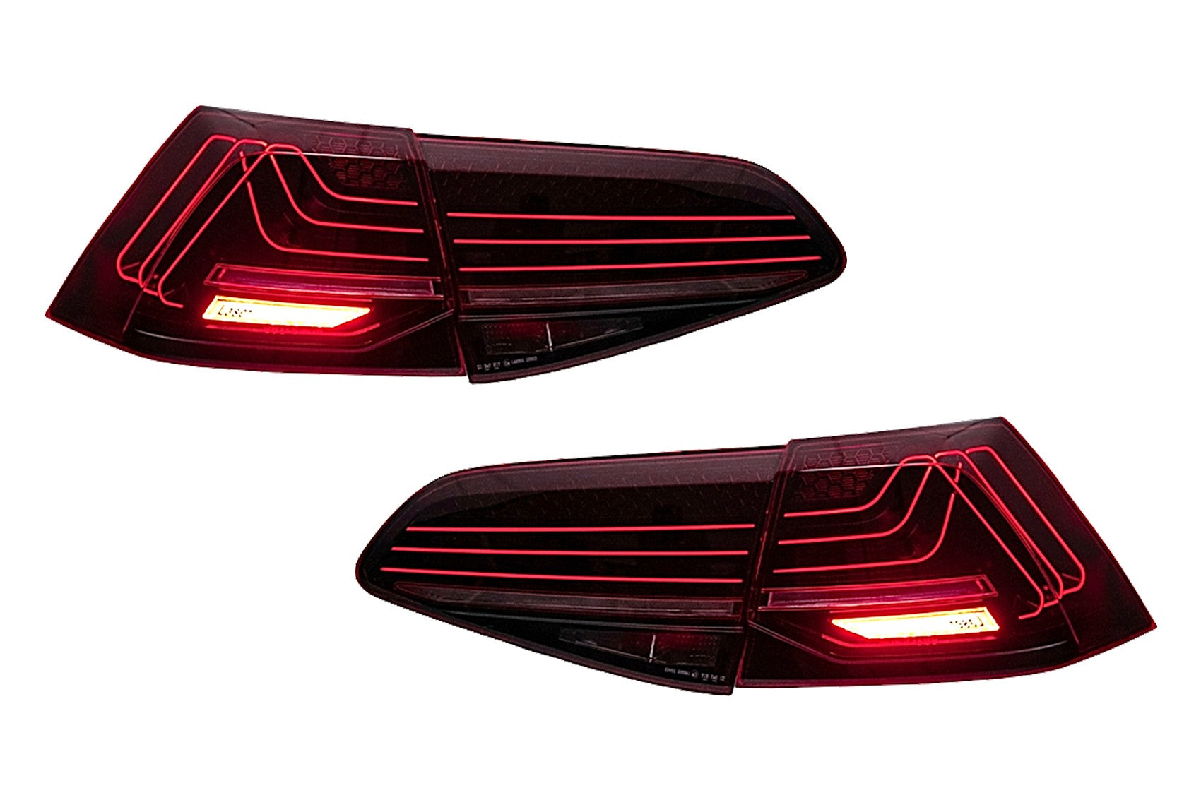 LED Rückleuchten für VW Golf 7 und 7.5 Schrägheck 2012–2019 Laser-Look für Halogen Carpartstuning Austria