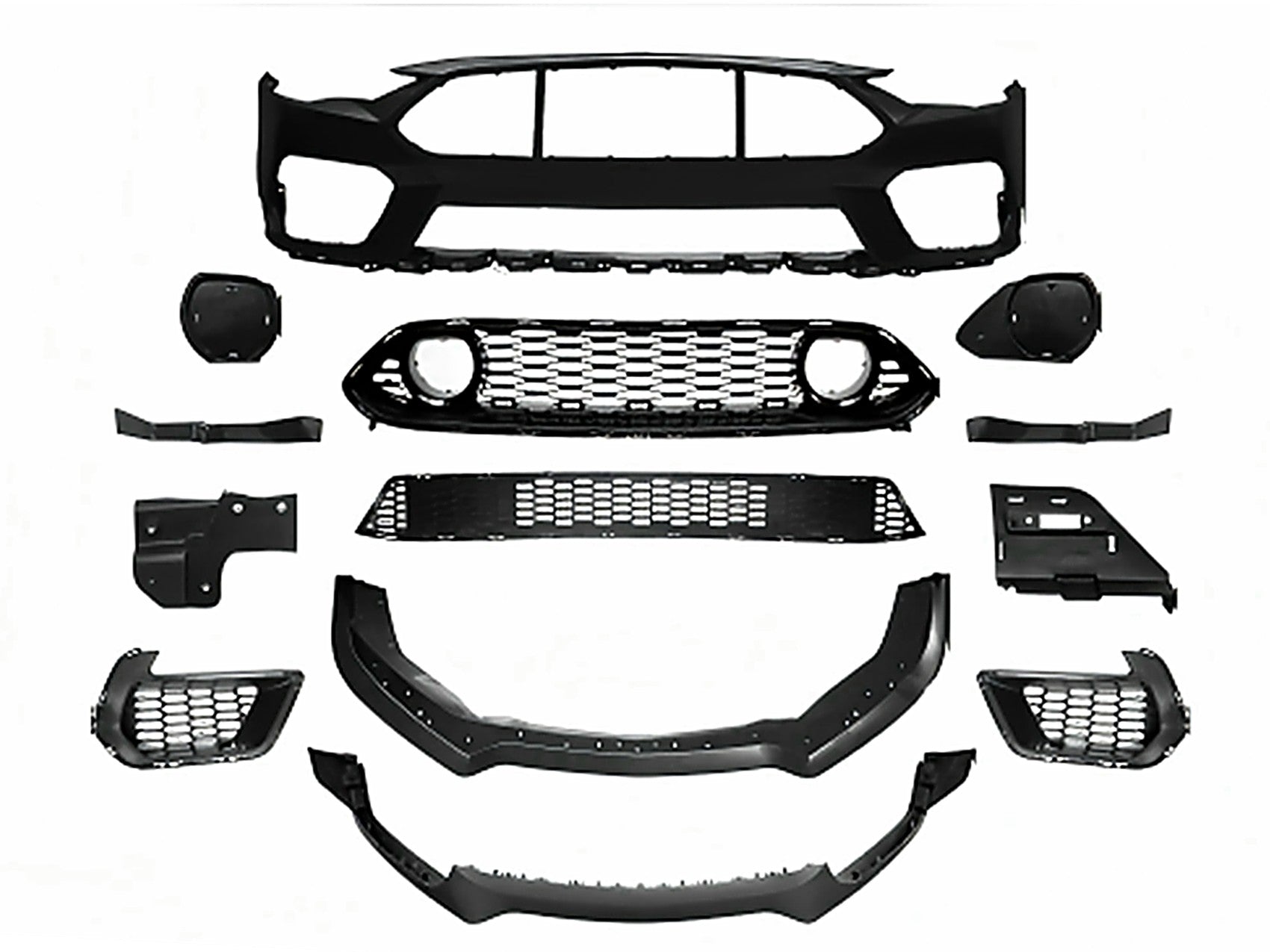 Stoßstange für Ford Mustang Mk6 VI 6 Generation Facelift 2018–2022 Kühlergrill Carpartstuning Austria
