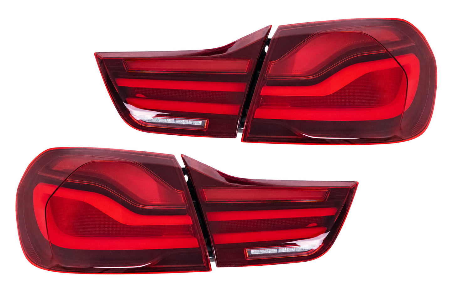 LED-Rückleuchten für BMW 4er F32 F33 F36 M4 F82 F83 2013–03.2019 Rot/Schwarz Carpartstuning Austria