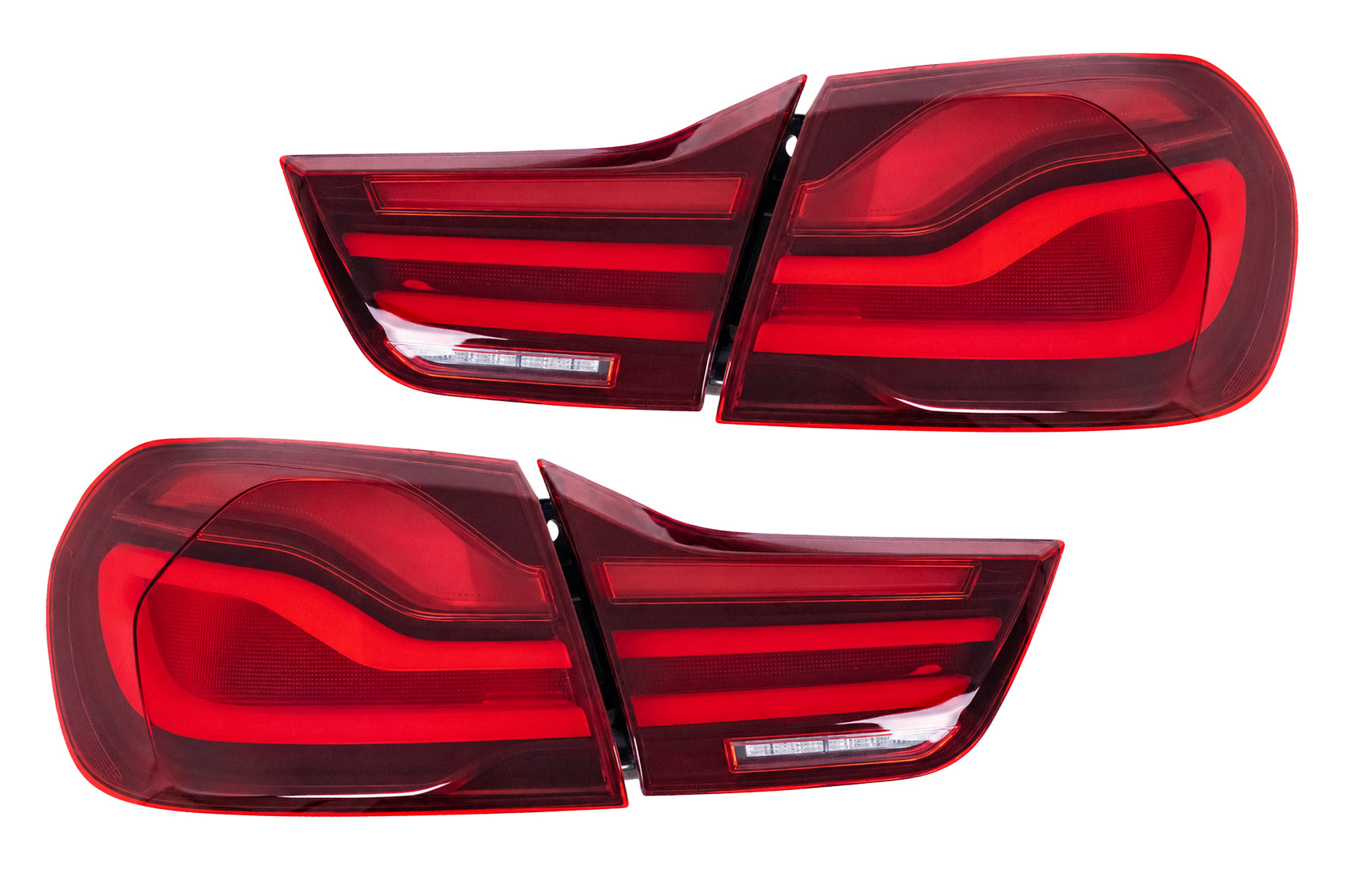 LED-Rückleuchten für BMW 4er F32 F33 F36 M4 F82 F83 2013–03.2019 Rot/Schwarz Carpartstuning Austria