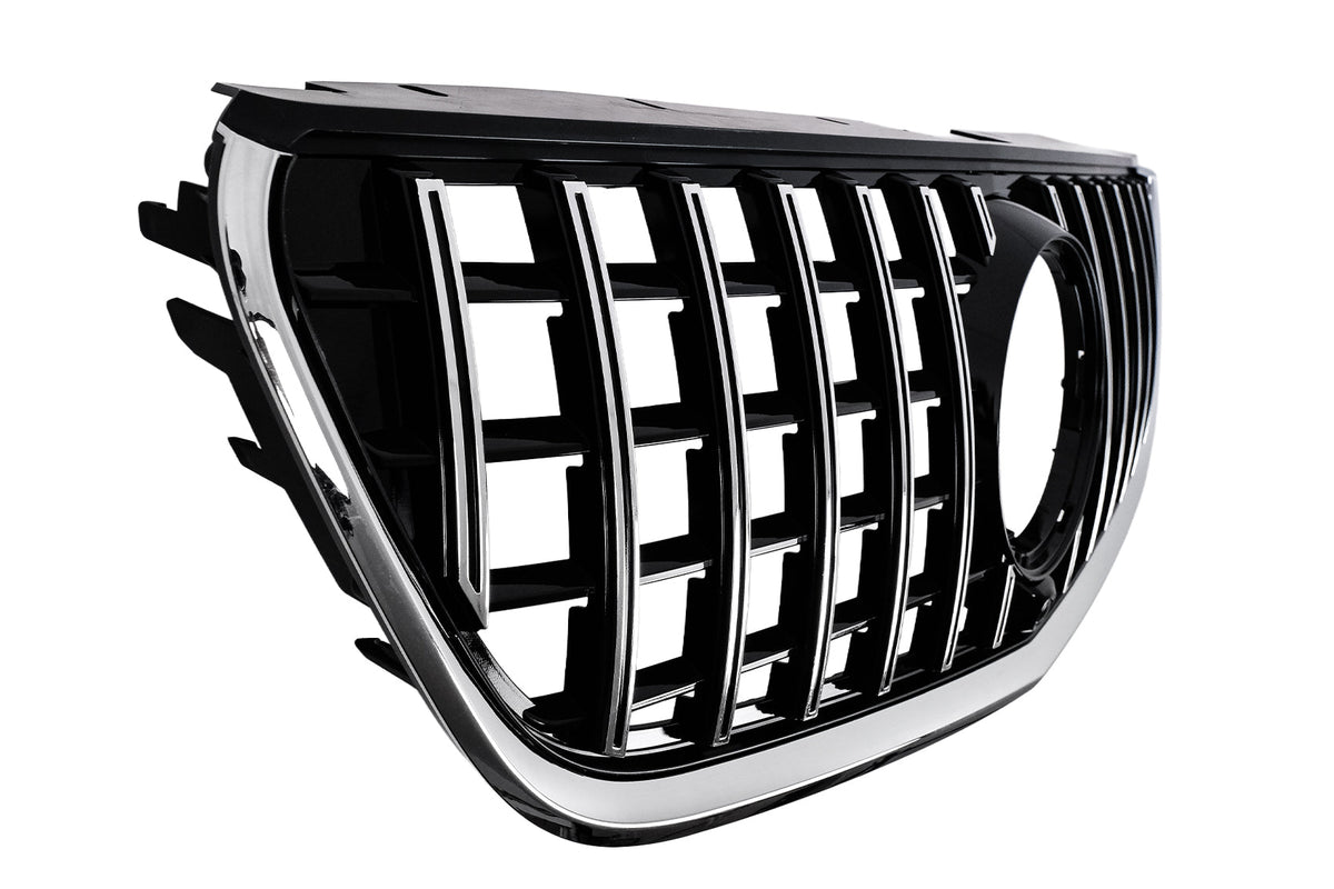 Kühlergrill Gitter für Mercedes Vito W447 2020+ GTR Panamericana Look Schwarz Chrom Carpartstuning Austria