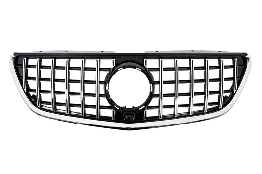 Kühlergrill Gitter für Mercedes Vito W447 2020+ GTR Panamericana Look Schwarz Chrom Carpartstuning Austria