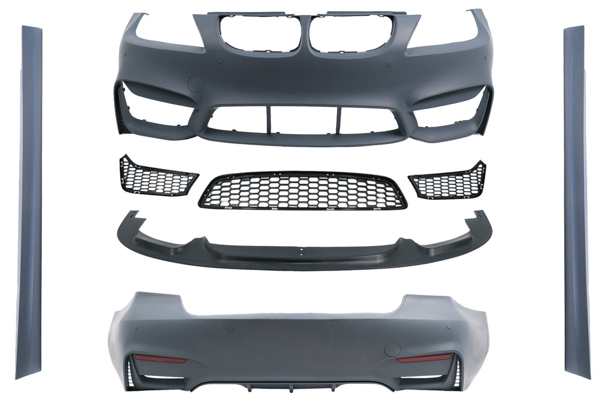 Bodykit für BMW 3er E90 LCI Limousine 2008–2011 M4-Design Stoßstange Seitenschwellern Carpartstuning Austria