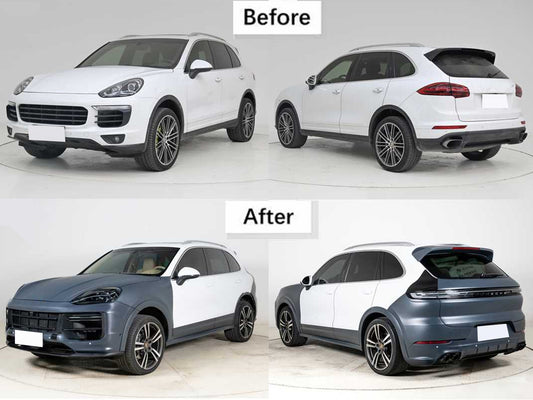 Kit für PORSCHE Cayenne Facelift 2014-2017 GTS Look Seitenschweller Radkästen Carpartstuning Austria