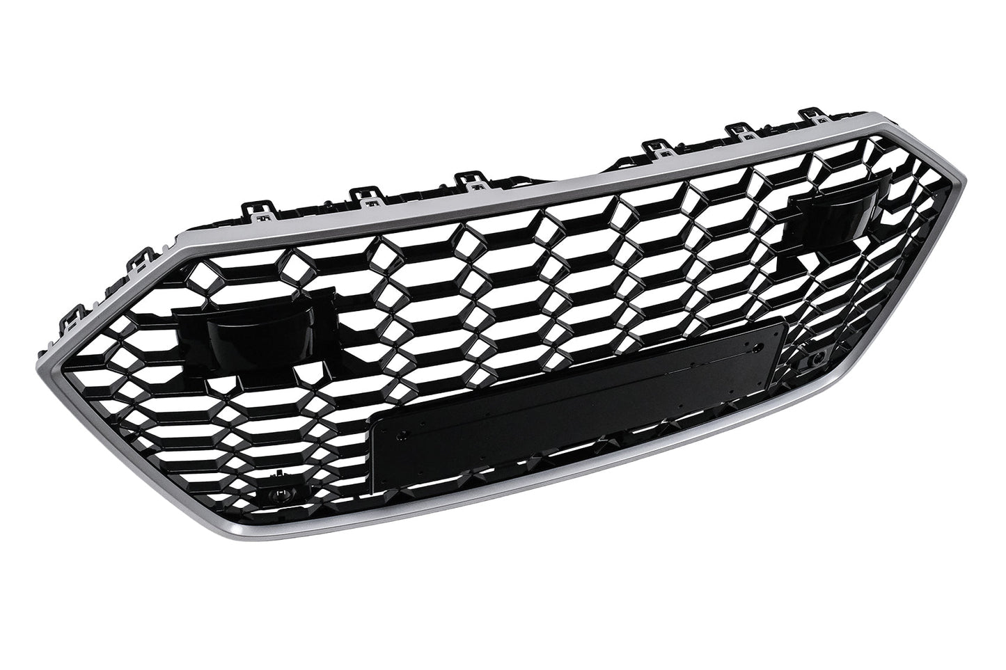 Kühlergrill für für Audi A7 4K8 2018- RS Design Wabengitter Silber Grille Gitter Carpartstuning Austria