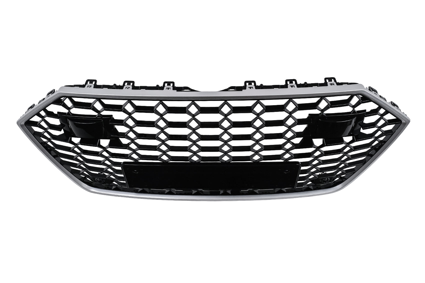 Kühlergrill für für Audi A7 4K8 2018- RS Design Wabengitter Silber Grille Gitter Carpartstuning Austria