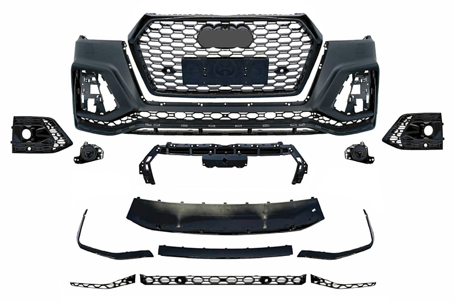 Stoßstange für Audi Q5 SUV FY 2017-2020 RS Design Kühlergrill Waben PDC SRA Carpartstuning Austria