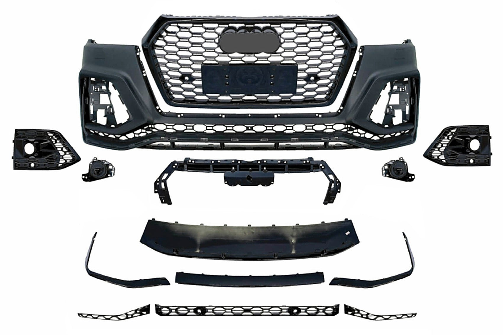 Stoßstange für Audi Q5 SUV FY 2017-2020 RS Design Kühlergrill Waben PDC SRA Carpartstuning Austria