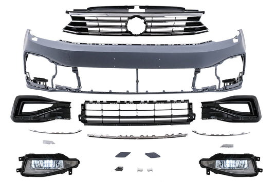 Stoßstange für VW Passat B8 3G 2015-2018 Upgrade auf B8.5 R-Line Design Kühlergrills Carpartstuning Austria