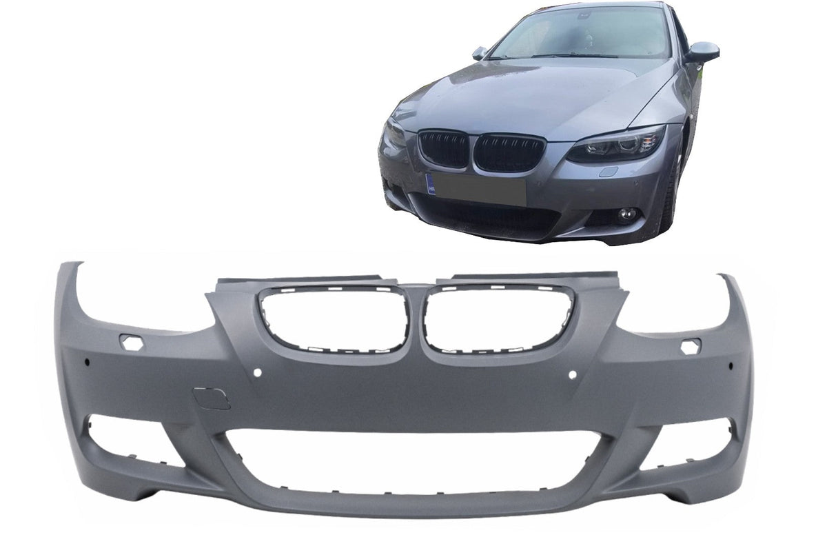 Stoßstange für BMW 3er E92 E93 06-09 Coupé Cabrio (ohne Facelift) im M-Technik-Look mit PDC und SRA Carpartstuning Austria