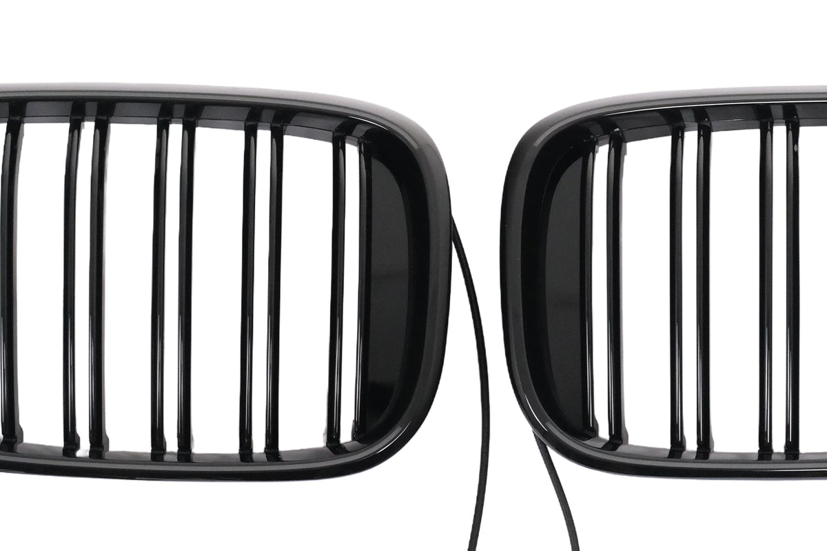 Kühlergrill Beleuchtete Nieren Grills mit LED für BMW X3 G01 X4 G02 2018–2020 Doppelstreifen Carpartstuning Austria