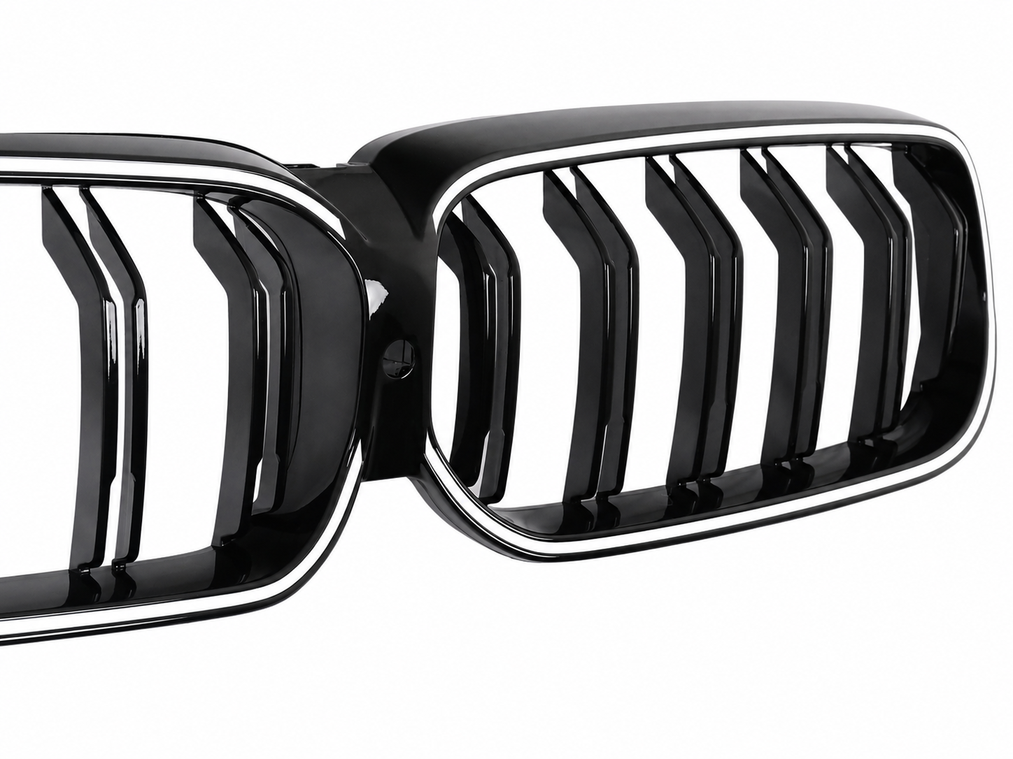 Kühlergrill Beleuchtete Nieren Grills mit LED für BMW 6 Series G32 GT LCI 2020-2023 Doppelstreifen Carpartstuning Austria