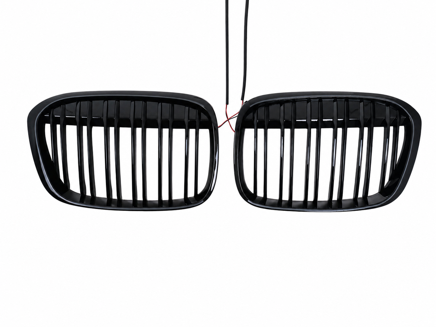 Kühlergrill Beleuchtete Nieren Grills mit LED für BMW X1 F48 Vor-Facelift und X1L F49 06.2015–2019 Doppelstreifen Carpartstuning Austria