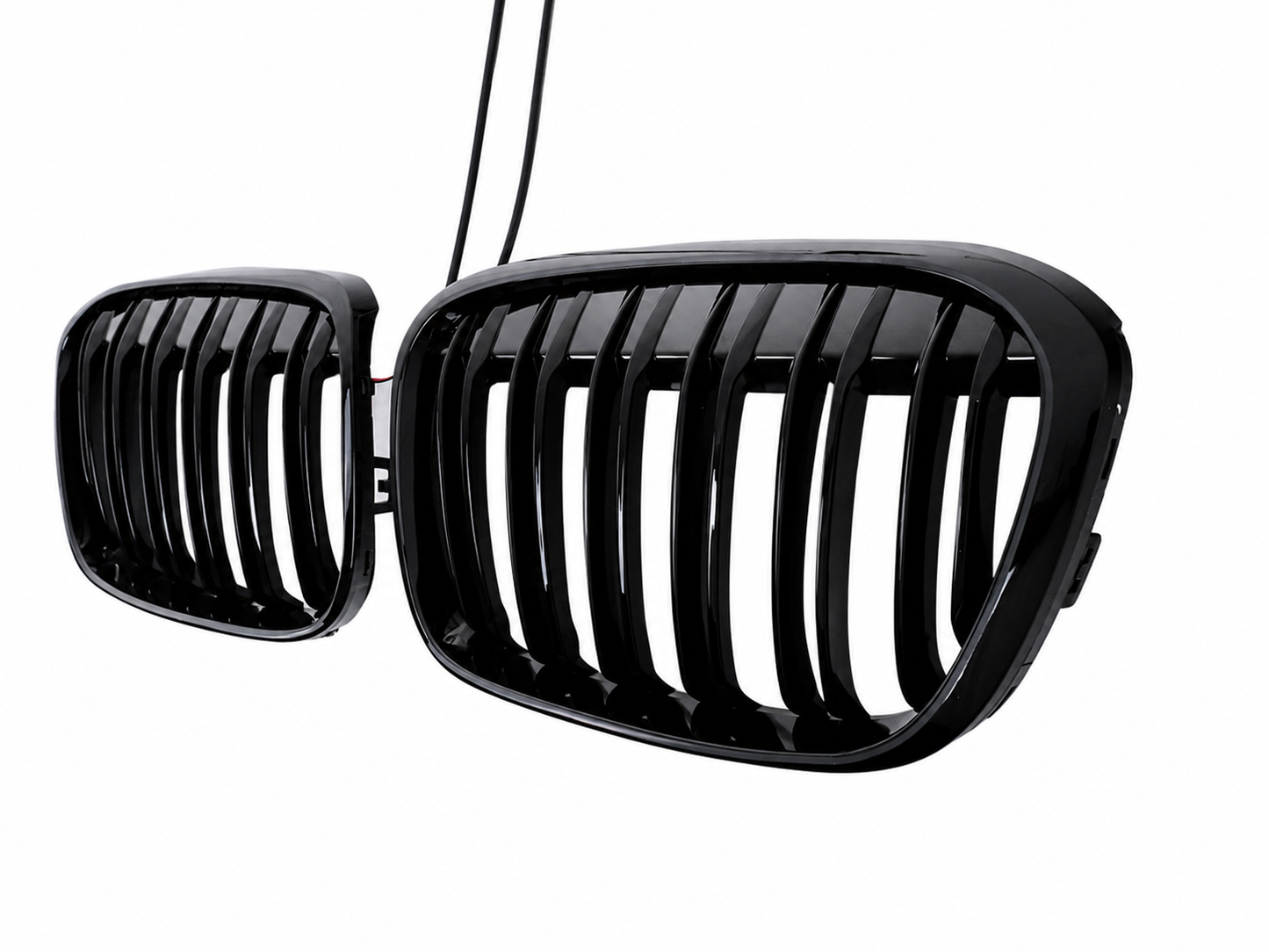 Kühlergrill Beleuchtete Nieren Grills mit LED für BMW X1 F48 Vor-Facelift und X1L F49 06.2015–2019 Doppelstreifen Carpartstuning Austria