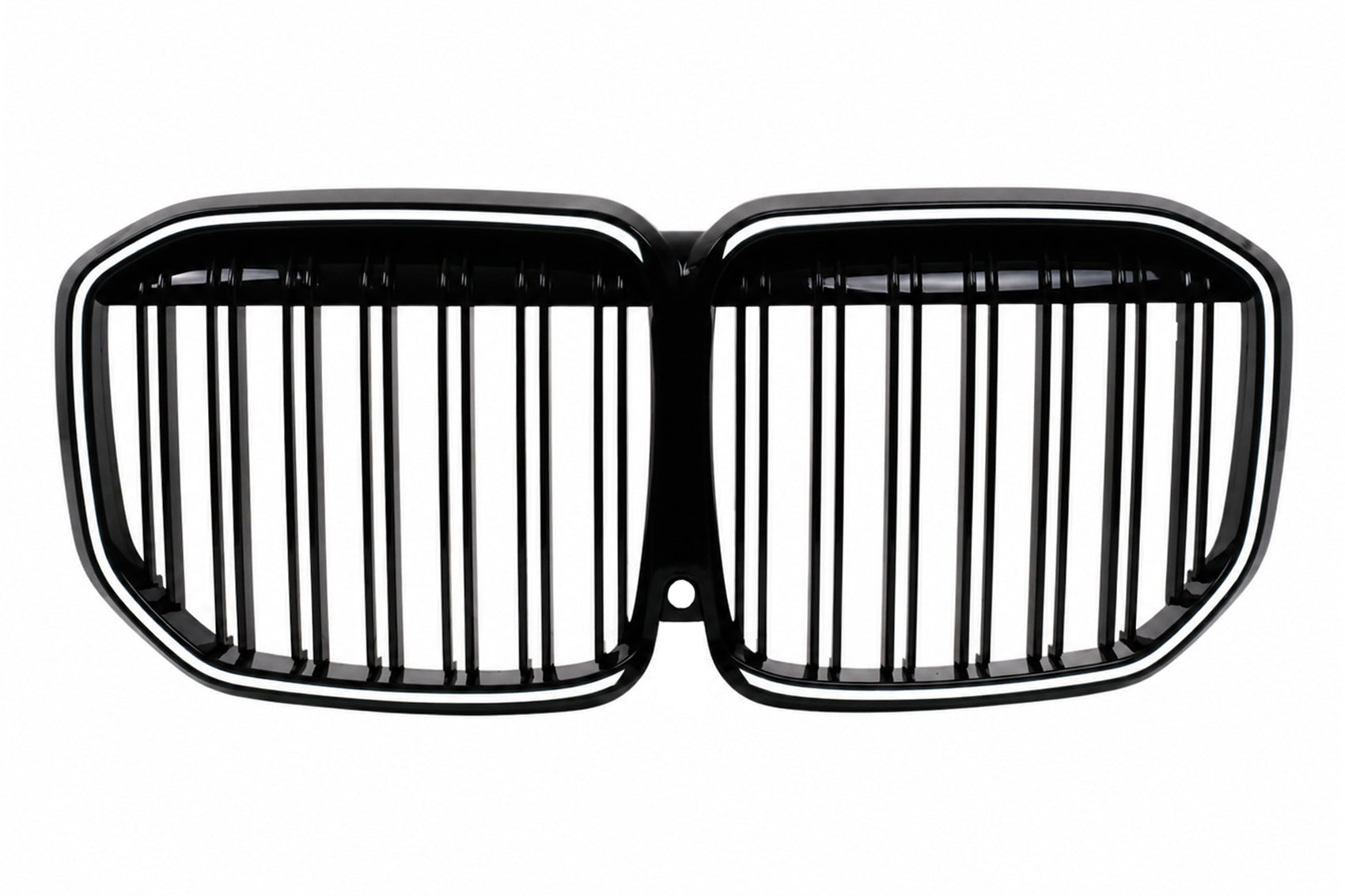 Kühlergrill Beleuchtete Nieren Grills mit LED für BMW X7 G07 (2018-2022) Doppelstreifen Carpartstuning Austria