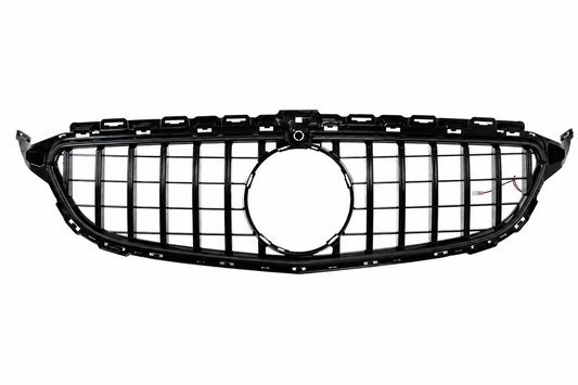 Kühlergrill mit LED für Mercedes C W205 S205 C205 S205 14-20 GT-R Panamericana Look Carpartstuning Austria