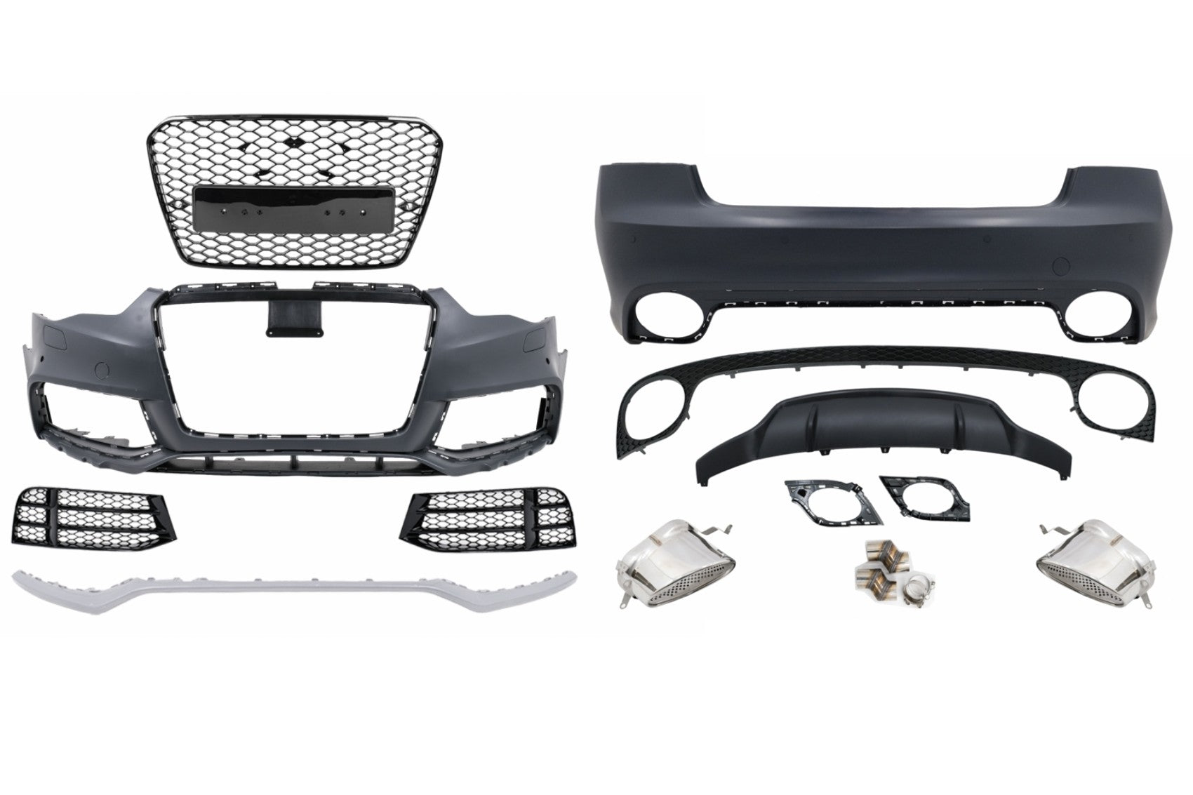 Bodykit für Audi A5 8T Facelift Coupé Cabrio (2013–2016) Stoßfängergrill im RS5-Design Carpartstuning Austria