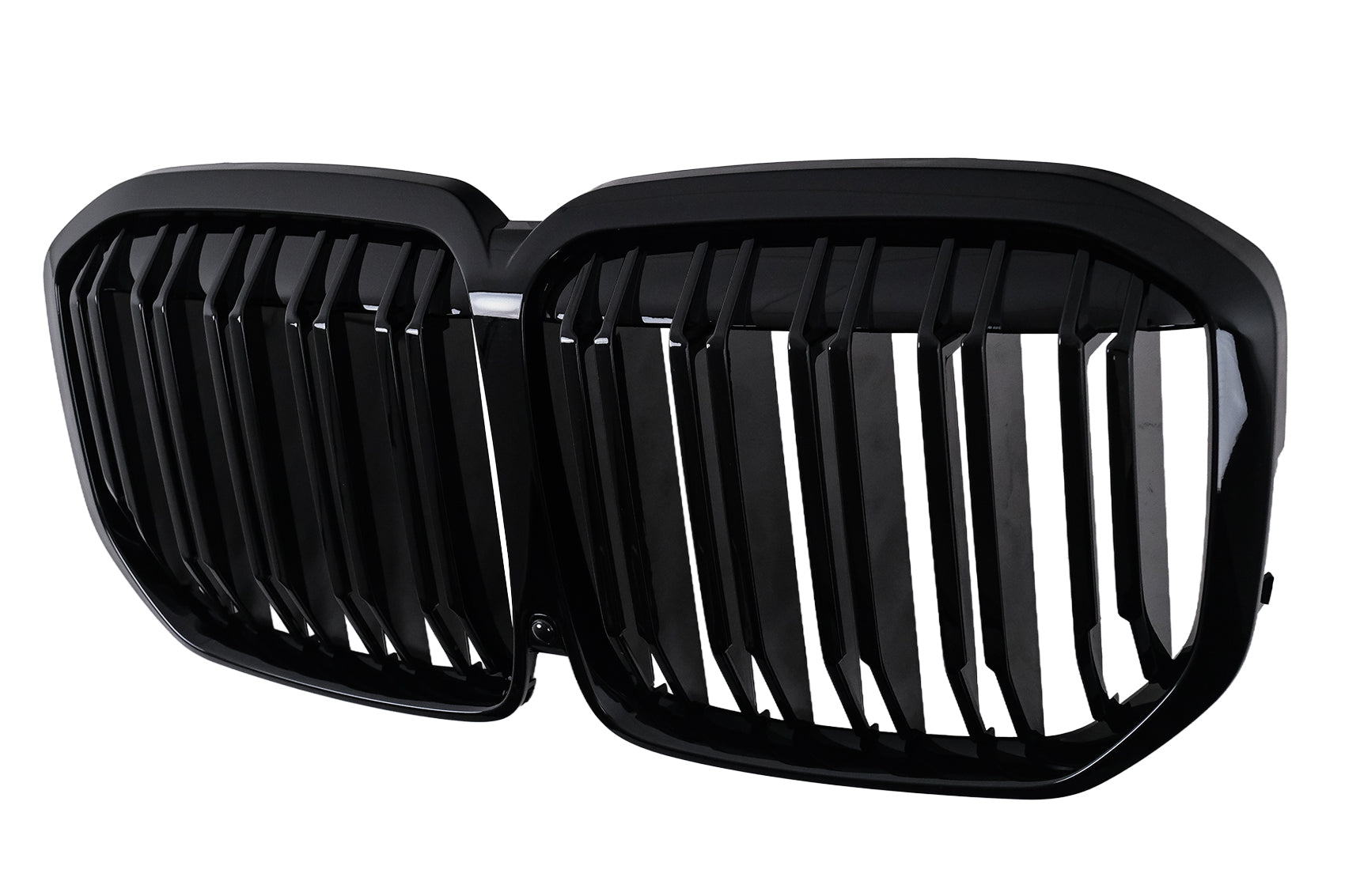 Kühlergrill Gitter Nieren Nierengitter für BMW X7 G07 2018–2022 Doppelstreifen M-Design Schwarz Carpartstuning Austria
