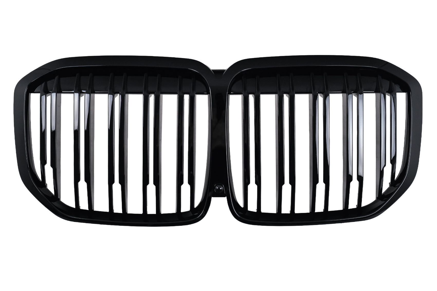 Kühlergrill Gitter Nieren Nierengitter für BMW X7 G07 2018–2022 Doppelstreifen M-Design Schwarz Carpartstuning Austria