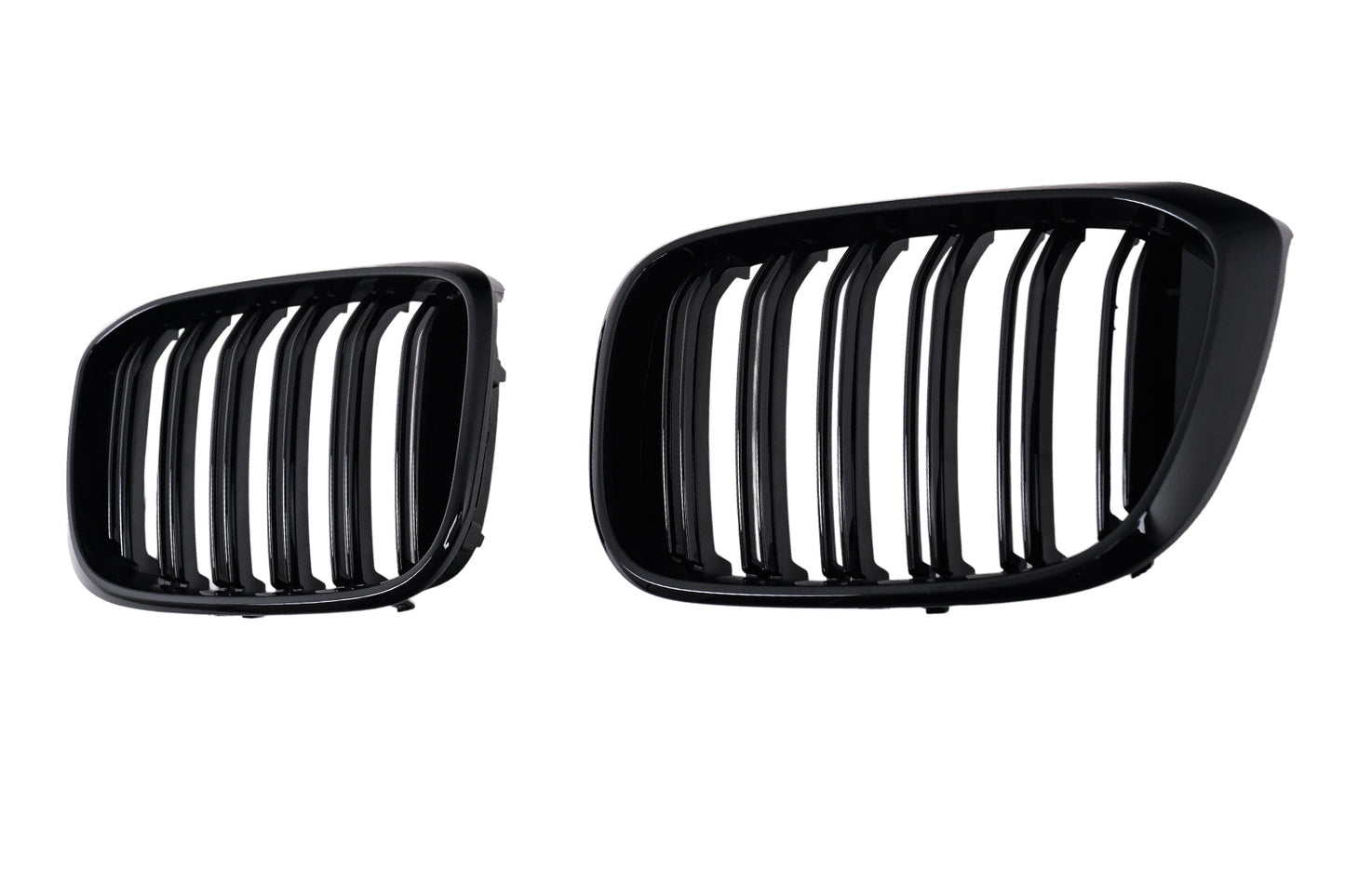 Nieren Kühlergrill für BMW X3 G01 X4 G02 2018-2021 Doppelstreifen Glänzend schwarz Carpartstuning Austria