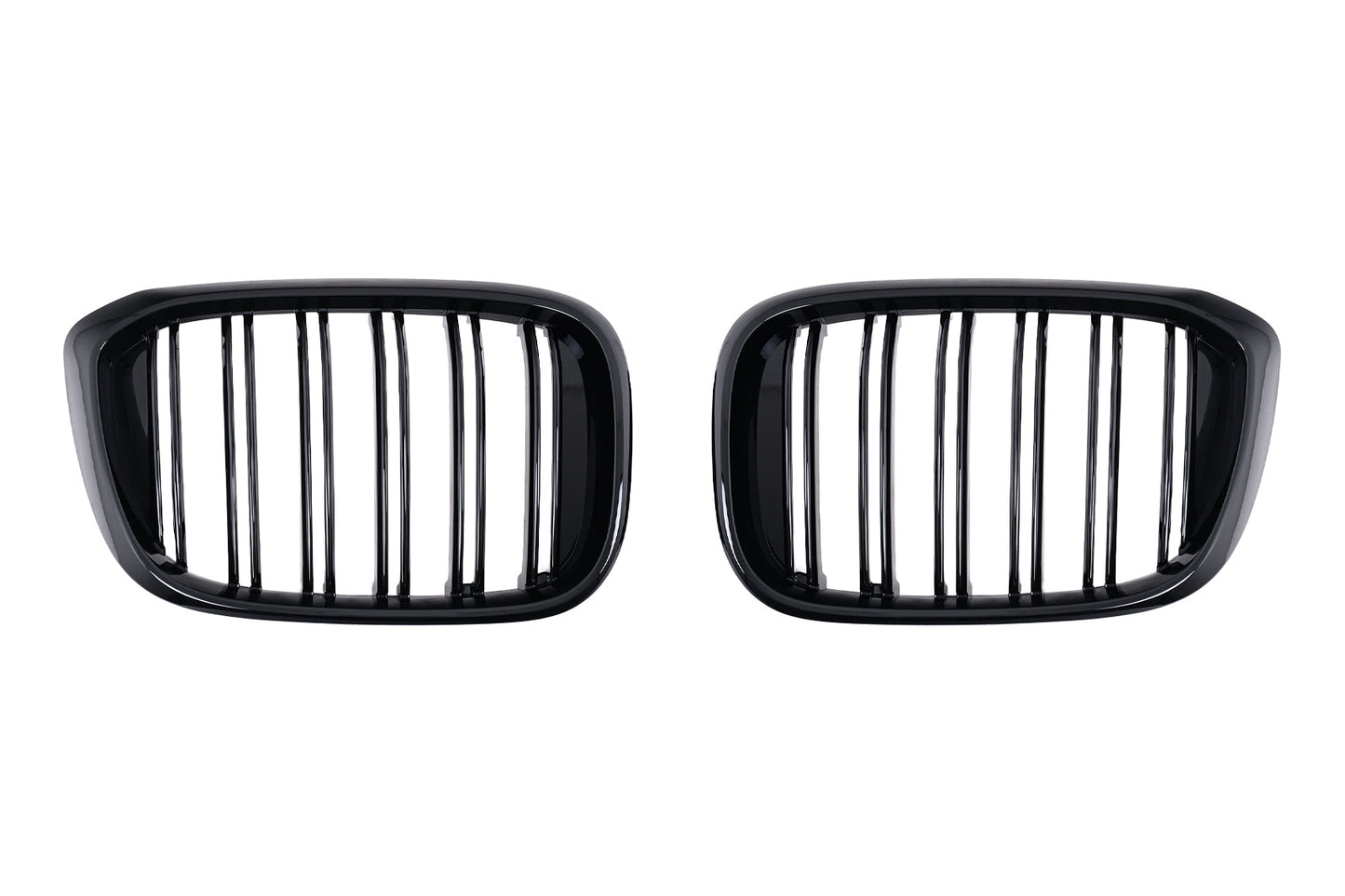 Nieren Kühlergrill für BMW X3 G01 X4 G02 2018-2021 Doppelstreifen Glänzend schwarz Carpartstuning Austria
