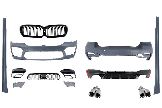 Bodykit für BMW 5er G30 17-19 Stoßstange Endrohre Kühlergrill M5 LCI Design 2020 Carpartstuning Austria