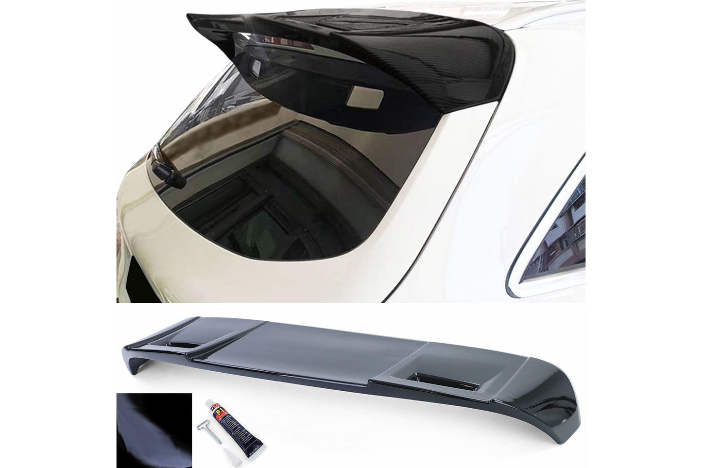 Heckspoiler Flügel Dachspoiler Spoiler für Mercedes GLC X253 SUV 2015+ Klavierschwarz Carpartstuning Austria