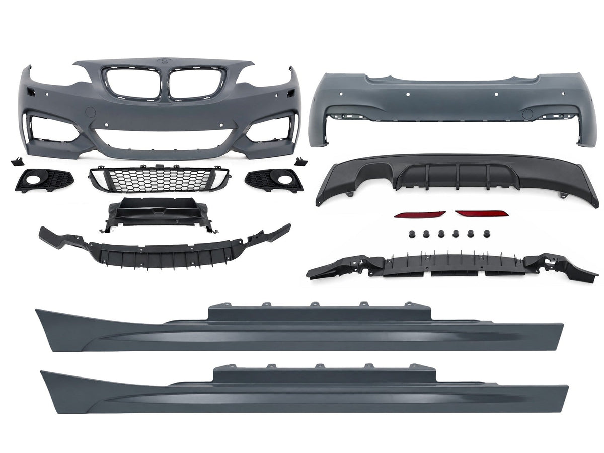 Bodykit für BMW 2er F22 F23 Coupé Cabrio 2014–2017 M-Tech-Design Stoßstange Seitenschweller Carpartstuning Austria
