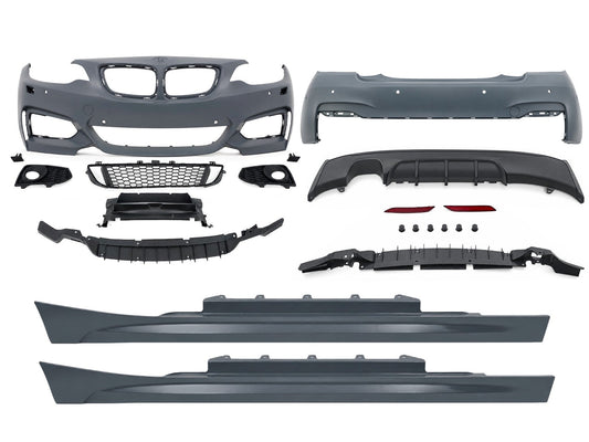 Bodykit für BMW 2er F22 F23 Coupé Cabrio 2014–2017 M-Tech-Design Stoßstange Seitenschweller Carpartstuning Austria