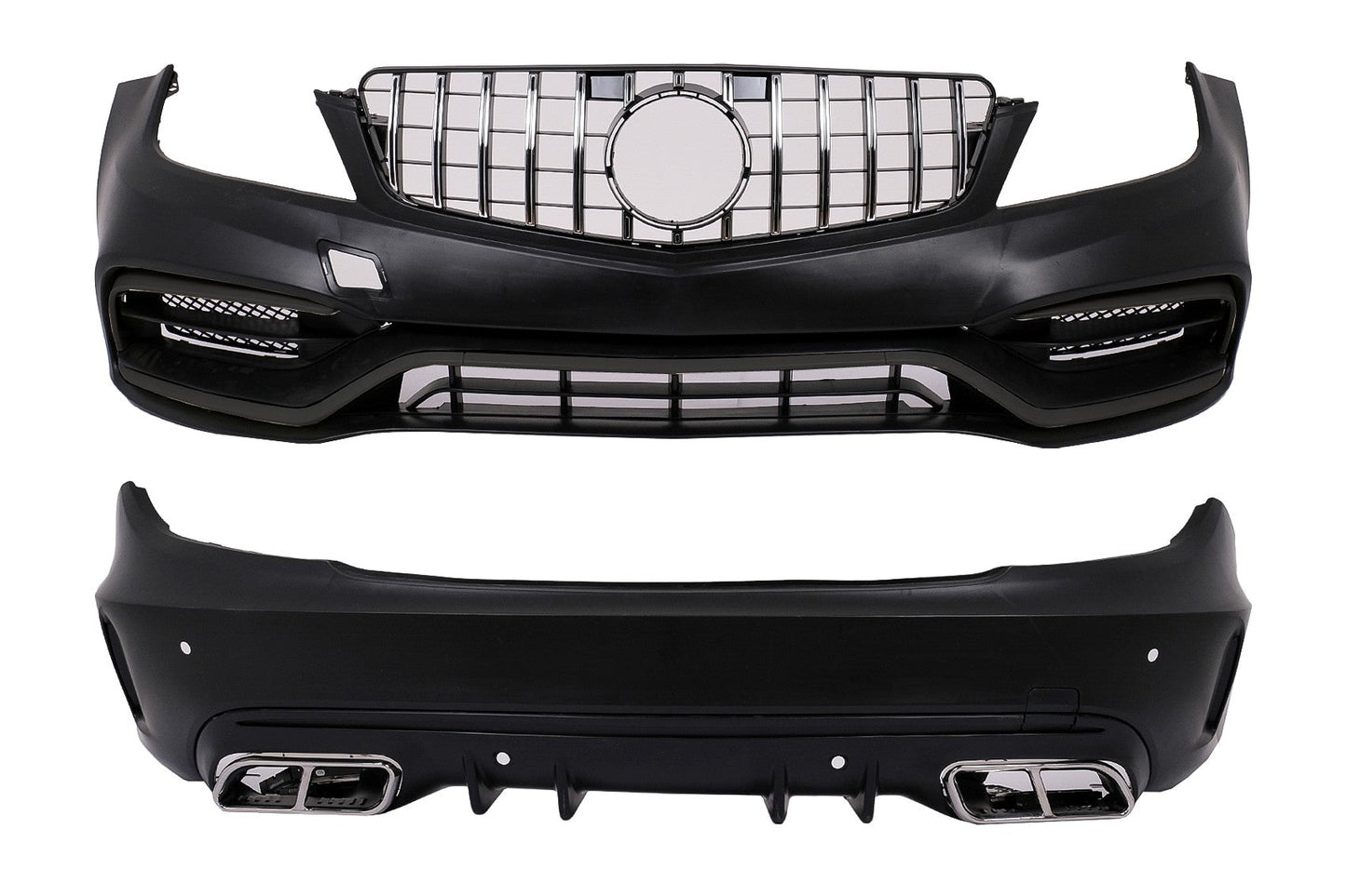 Bodykit für Mercedes C W204 07-15 Umbau auf W205 C63 Design Stoßstange Endrohre Carpartstuning Austria