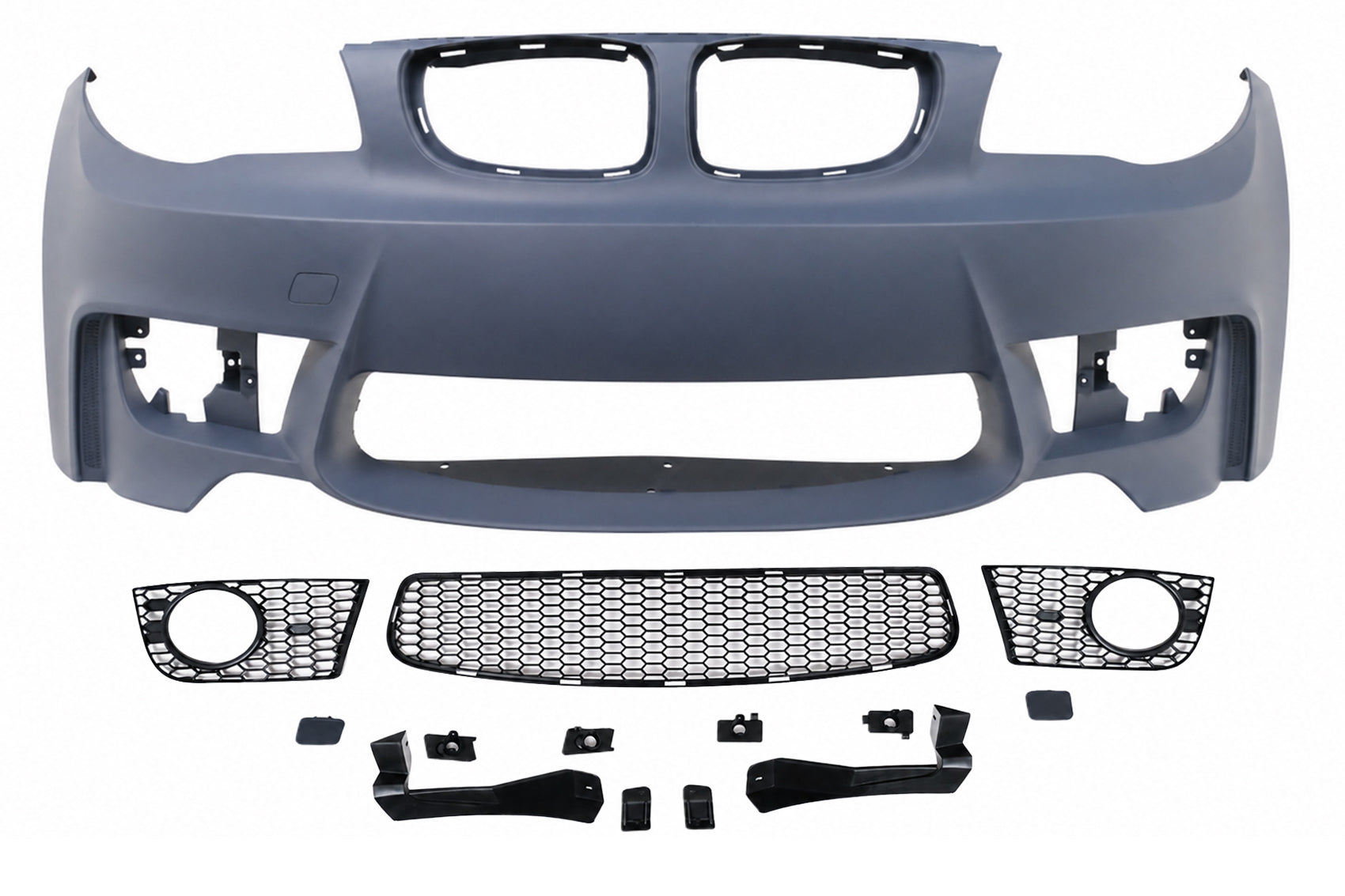 Stoßstange für BMW 1er E81 / E82 E87 / E88 04-11 1M Look mit Unterem Kühlergrill Carpartstuning Austria