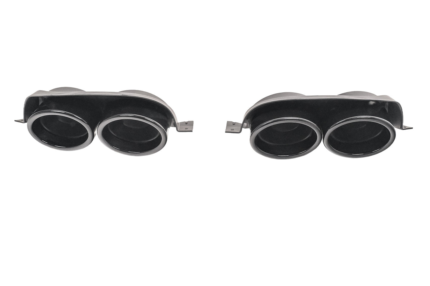 Auspuffblenden-Zierteile für VW Golf 7 7.5 (2012–2020) R-Design Schwarz Carpartstuning Austria