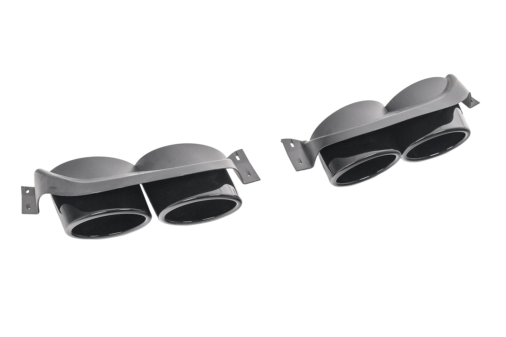 Auspuffblenden-Zierteile für VW Golf 7 7.5 (2012–2020) R-Design Schwarz Carpartstuning Austria