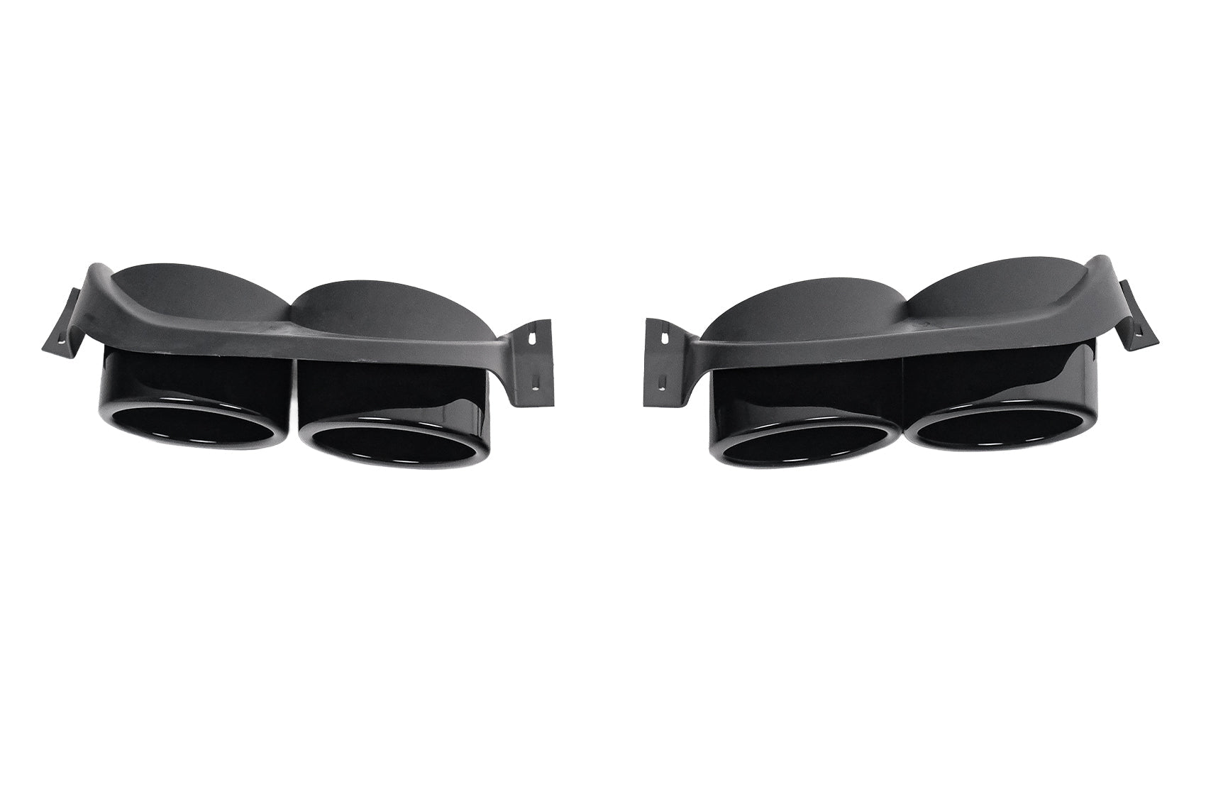Auspuffblenden-Zierteile für VW Golf 7 7.5 (2012–2020) R-Design Schwarz Carpartstuning Austria