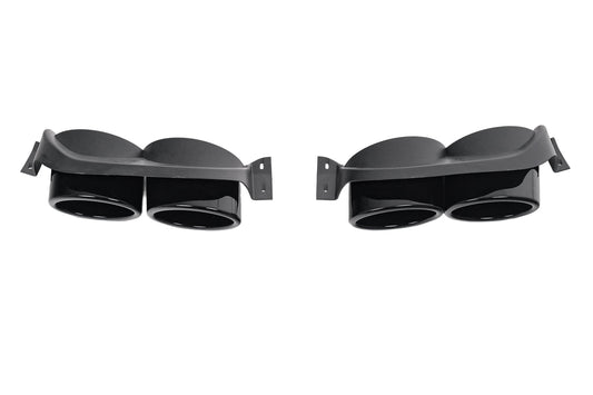 Auspuffblenden-Zierteile für VW Golf 7 7.5 (2012–2020) R-Design Schwarz Carpartstuning Austria