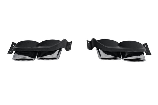 Auspuffblenden-Zierteile für VW Golf 7 7.5 (2012–2020) R-Design Chrom Carpartstuning Austria