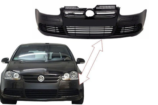 Stoßstange für VW Golf V 5 03-07 Jetta 05-10 R32 Glänzend schwarz Kühlergrill Carpartstuning Austria