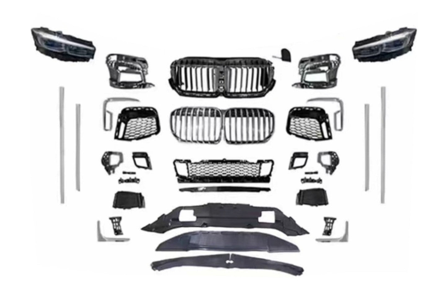 Bodykit Stoßstange für BMW 7er F01 (Baujahr 08–15), Umbau auf G12 Facelift Carpartstuning Austria
