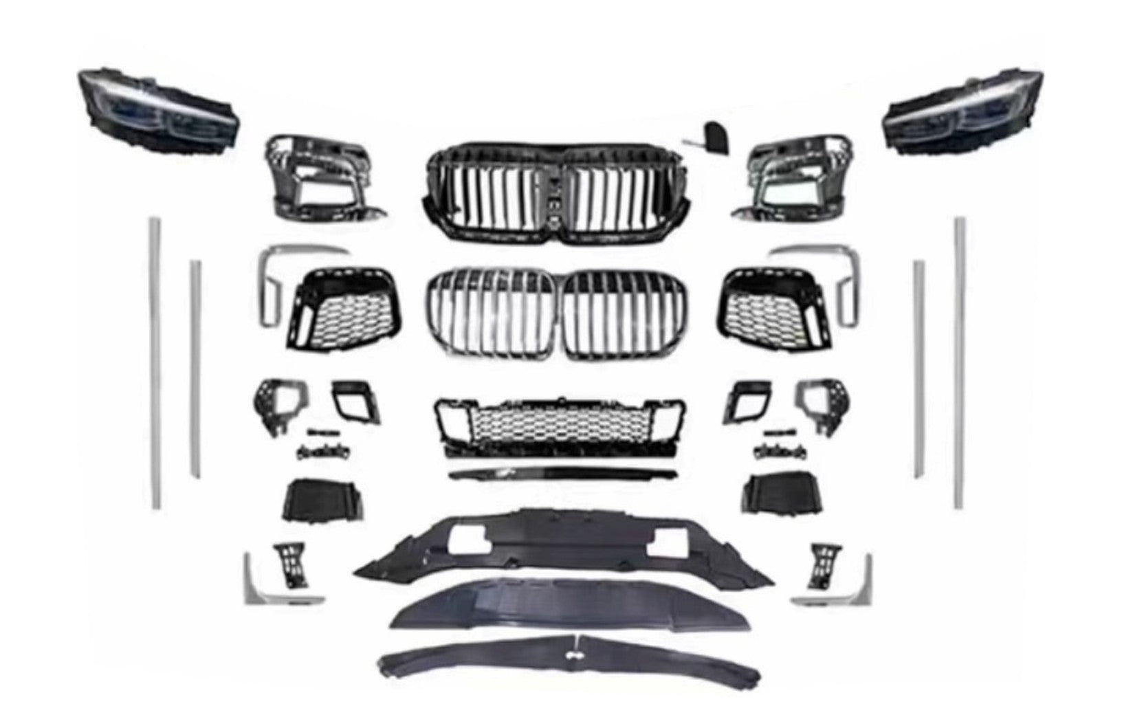 Bodykit Stoßstange für BMW 7er F01 (Baujahr 08–15), Umbau auf G12 Facelift Carpartstuning Austria