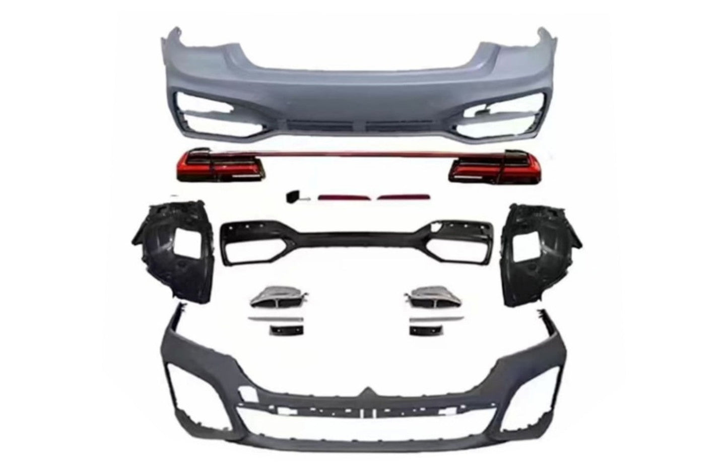 Bodykit Stoßstange für BMW 7er F01 (Baujahr 08–15), Umbau auf G12 Facelift Carpartstuning Austria
