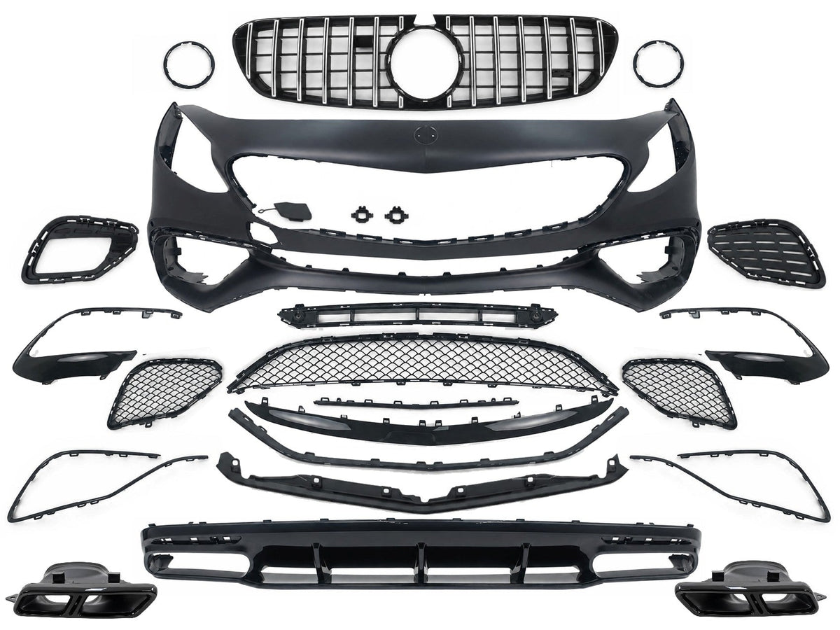 Bodykit für Mercedes S Coupe C217 Sport Line 15-21 S63 Look Grille Diffusor Endrohre Carpartstuning Austria