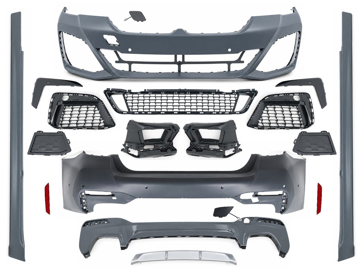 Bodykit für BMW 5er G30 LCI 2020+ MT Look Unterer Gitter Seitenschweller Stoßstange Carpartstuning Austria