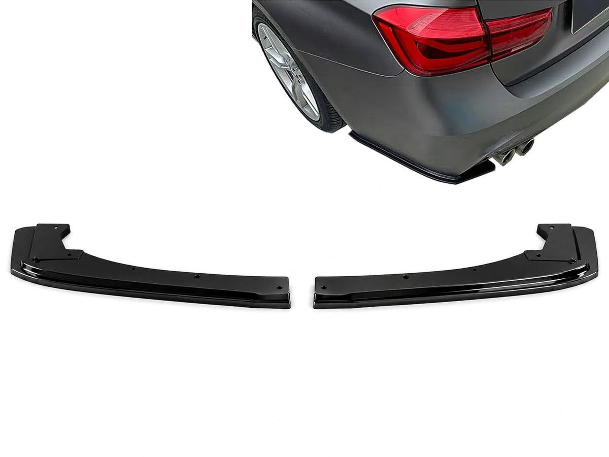 Heckstoßstangenklappen Seitenflossen Flics für BMW 3er F30 F31 11-19 glänzend schwarz Carpartstuning Austria