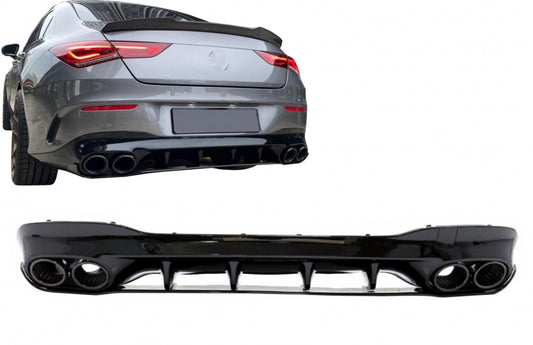 Stoßstangen Diffusor Endrohre für für Mercedes CLA X118 C118 Sport Line 19-06.25 CLA45S-Look Carpartstuning Austria