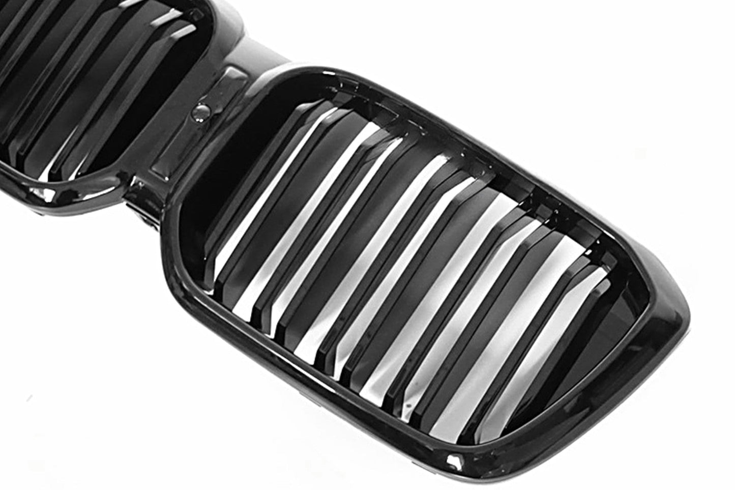 Nieren Kühlergrill für BMW X3 G01 X4 G02 2018-2021 Doppelstreifen Glänzend schwarz Carpartstuning Austria